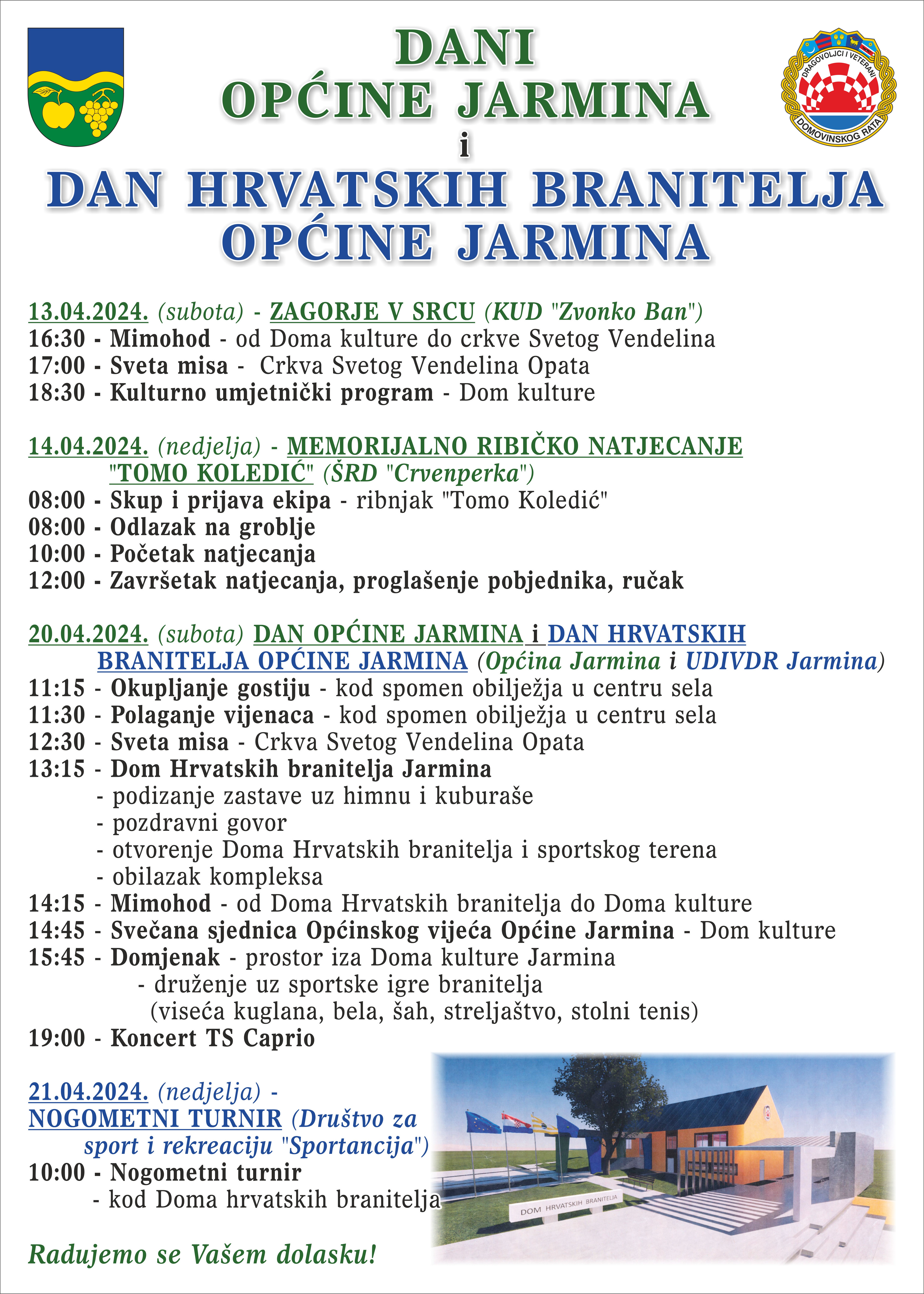 Program obilježavanja Dana Općine Jarmina 2024.