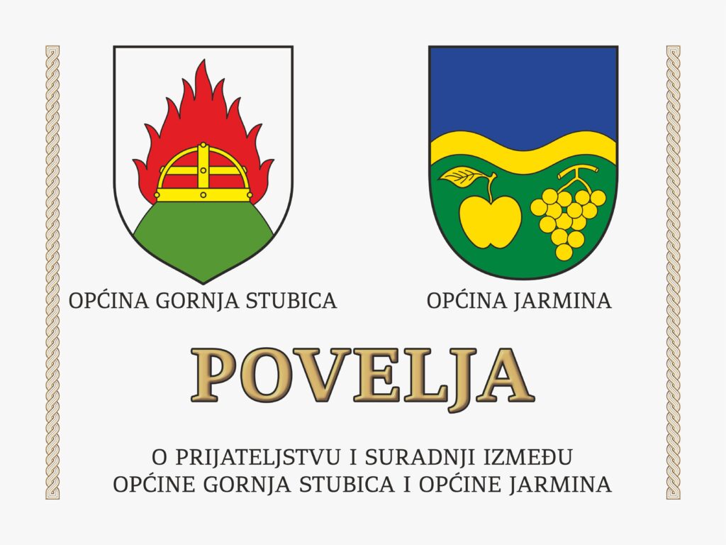 Povelja o prijateljstvu i suradnji između Općine Gornja Stubica i Općine Jarmina